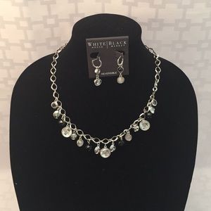 WHBM Black & White Dot 18”- 20” Necklace